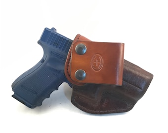 Glock 19 / 23 / 45 IWB - Handcrafted Leather Pistol Holster