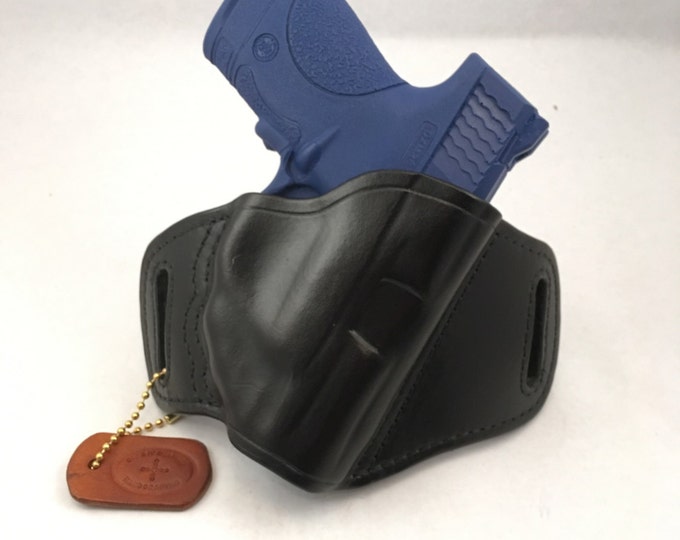 S & W MP Shield 40/9 w/ LG-489LG-489G Crimson Trace - Handcrafted Leather Pistol Holster