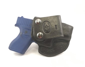 Glock 43 / 43X IWB - Handcrafted Leather Pistol Holster