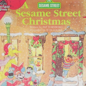 A Sesame Street Christmas //Merrigold Press 1987 Hardcover Children&#39;s Television Workshop//Jim Henson Muppets//Pat Tornborg Tom Cooke