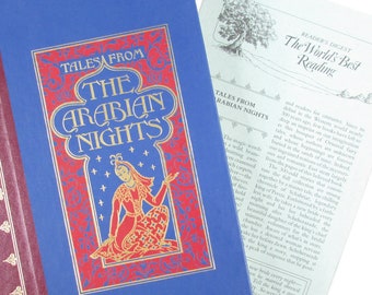TALES From The ARABIAN NIGHTS Vintage Reader's Digest With Insert Middle Eastern Folktales Adventure Gift for Reader Library Teacher Student