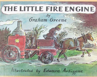 Vintage 'The Little Fire Engine' Hardcover Book, Illustrated by Ardizzone
