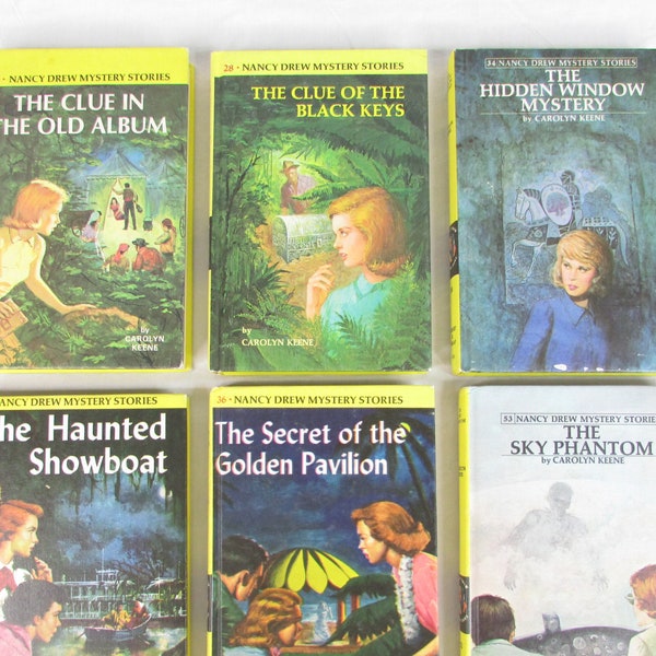 Vintage Nancy Drew Matte Hardcover Mysteries//Choose your Title #24, 28, 34, 35, 36, 53//Gift for Mystery Lover Reader Bookworm Birthday