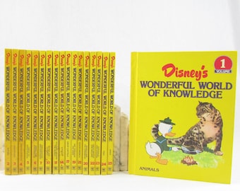 Vintage Disney Book Collection - Wonderful World of Knowledge