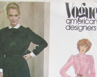 Vintage Vogue Designer Dress Pattern//Vogue 2632 Diane von Furstenburg//DVF Sewing Pattern//Office Secretary Dress//Fashion Study