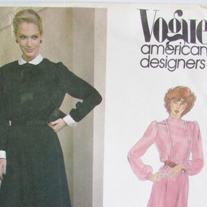 Vintage Vogue Designer Dress Pattern//Vogue 2632 Diane von Furstenburg//DVF Sewing Pattern//Office Secretary Dress//Fashion Study