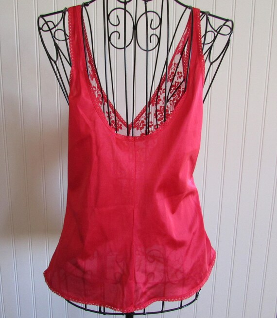 Vintage J C Penney "Fantasia" Red Camisole Size 3… - image 3