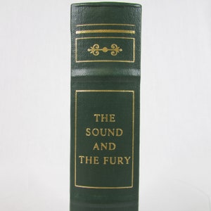 The Sound and the Fury by William Faulkner The Franklin Library Vintage Hardcover//Gift for Reader Bookworm Library//Southern Gothic Novel