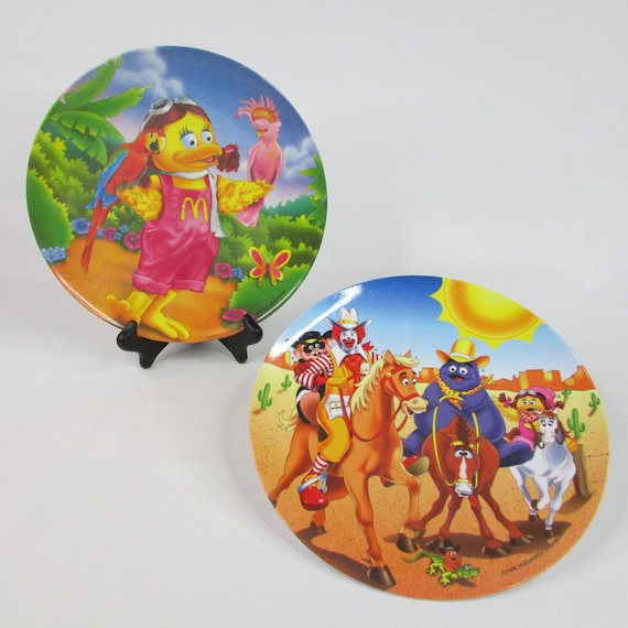 Mcdonald's Melamine Kid's Plates/vintage 90s Dinner Lunch Dishes