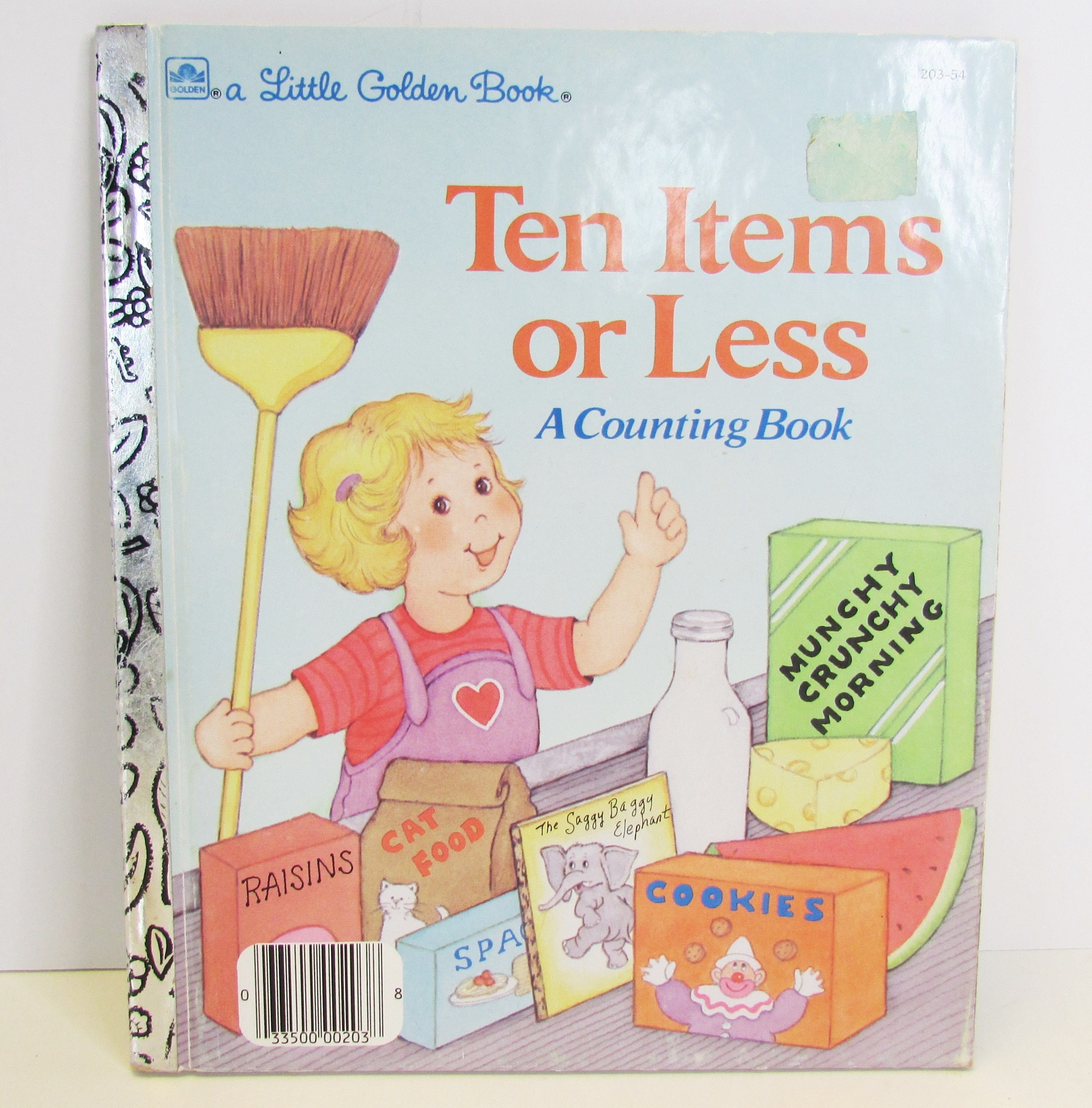 Ten Items or Less A COUNTING Book/vintage Little Golden Book by Stephanie Calmenson/grocery