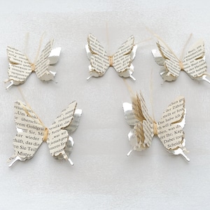 5er-Set 3D-Schmetterlinge, handgemachte Schmetterlinge aus Papier, Schmetterlinge Deko