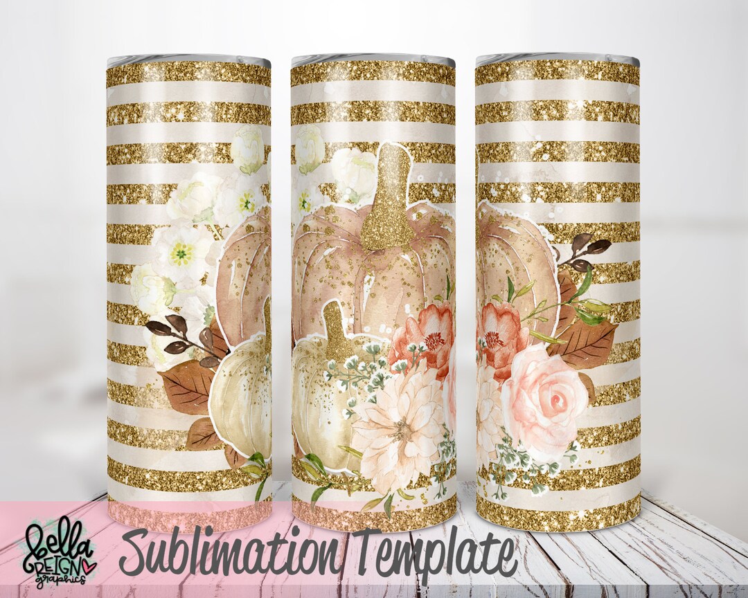 Fall Skinny Tumbler Wrap - PNG Sublimation Design - Skinny Tumbler Wrap ...