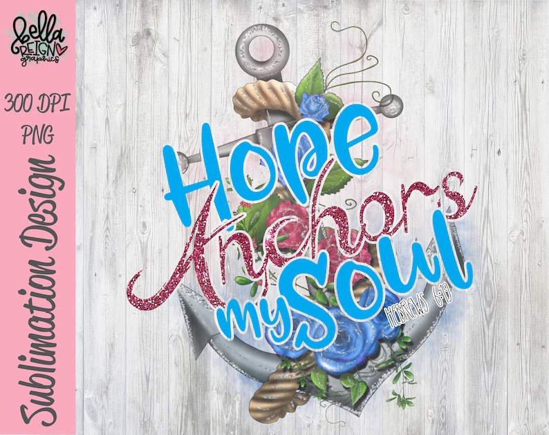 Anchor Clipart Hope Anchors My Soul Printable File - Etsy