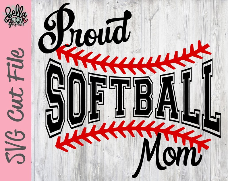 Proud Softball Mom SVG Softball Cut File PNG File - Etsy