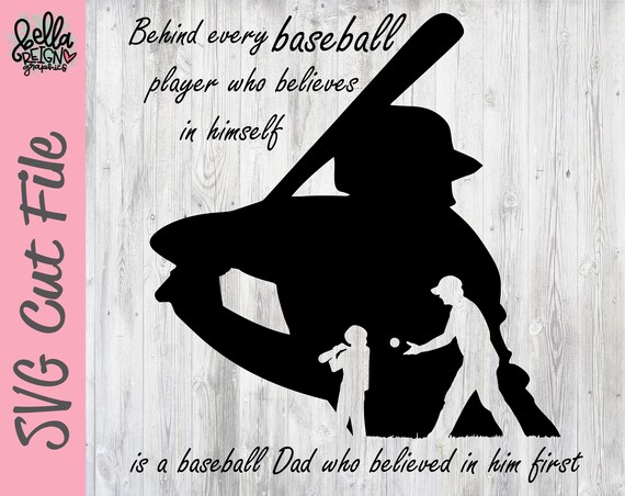 Behind Every Baseball Player Who Believes In Himself Etsy
