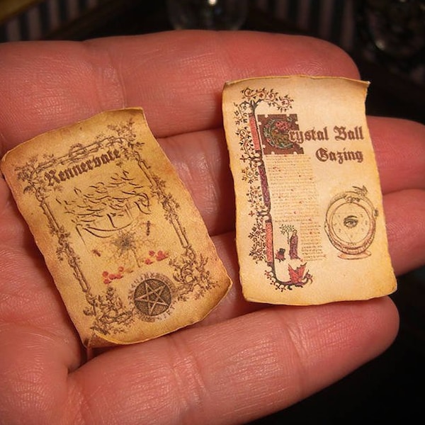 Miniature Magic Scrolls: Rennervate & Crystal Ball Gazing (Digital Download)