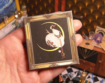 Peinture miniature maison de poupée Art déco : style vintage imprimable (téléchargement numérique)