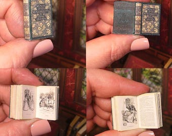1:12 Miniature Jane Austen Book | Sense and Sensibility Illustrated | Dollhouse Printable Digital Download DIY Tutorial,for Bookshelf