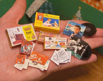 CADEAUX DE NOL BOÎTES originales rétro vintage. Téléchargement numérique. Miniature. Échelle 1:12. Tutoriel facile. évolutif pour Blythe Barbie.