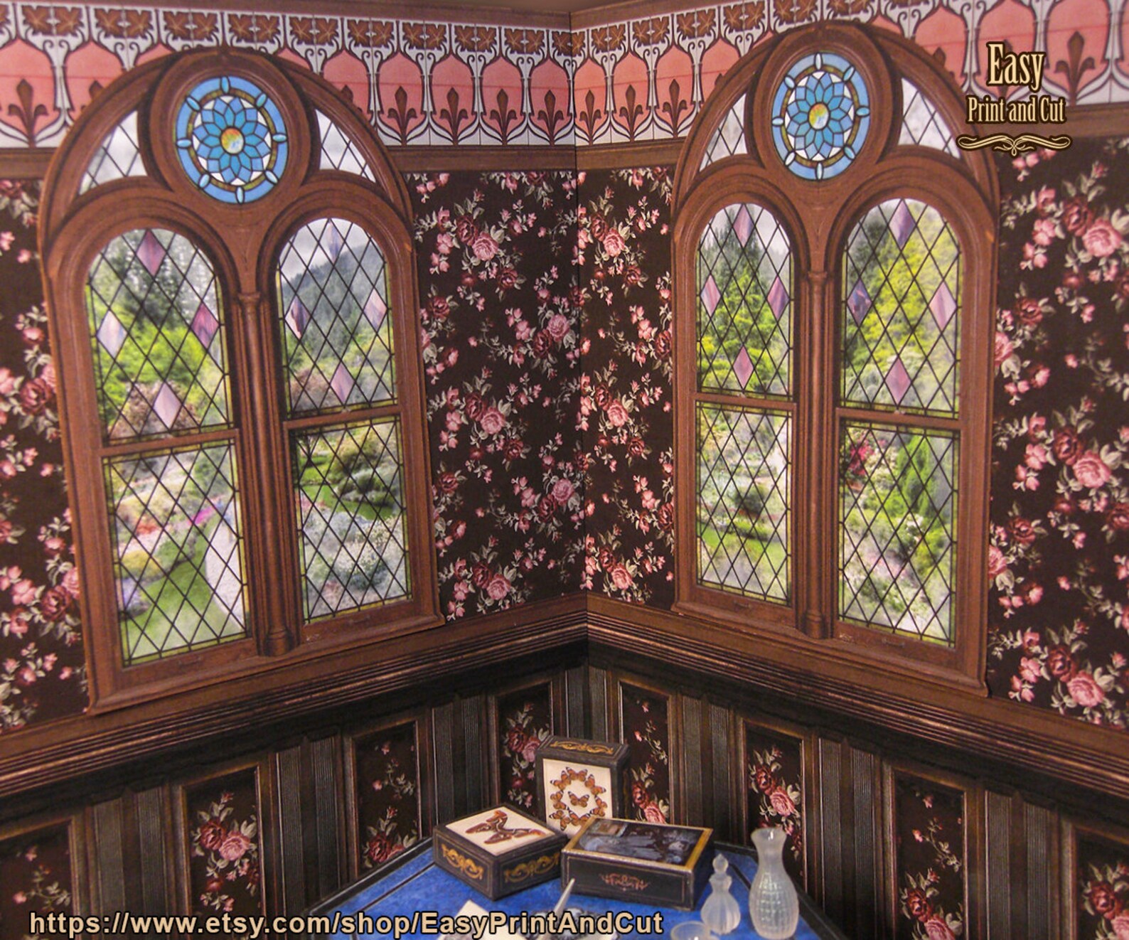 Dollhouse Windows 1:12 Scale Printable for the Spring and - Etsy