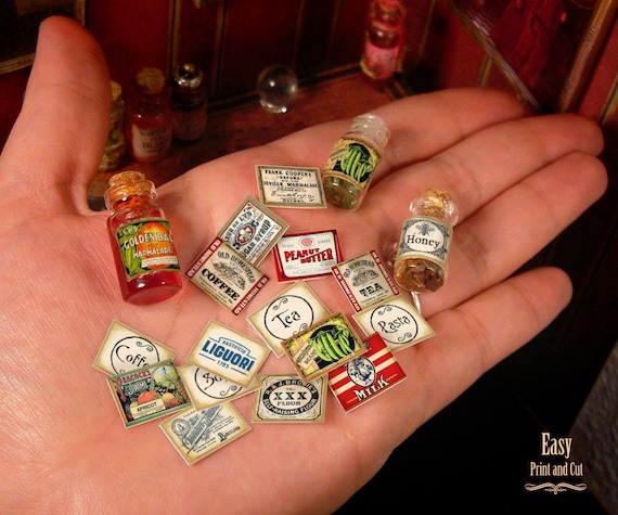 Pegatinas En Miniatura Para Casa De Muñecas 1:12 Strade Fareast Limited