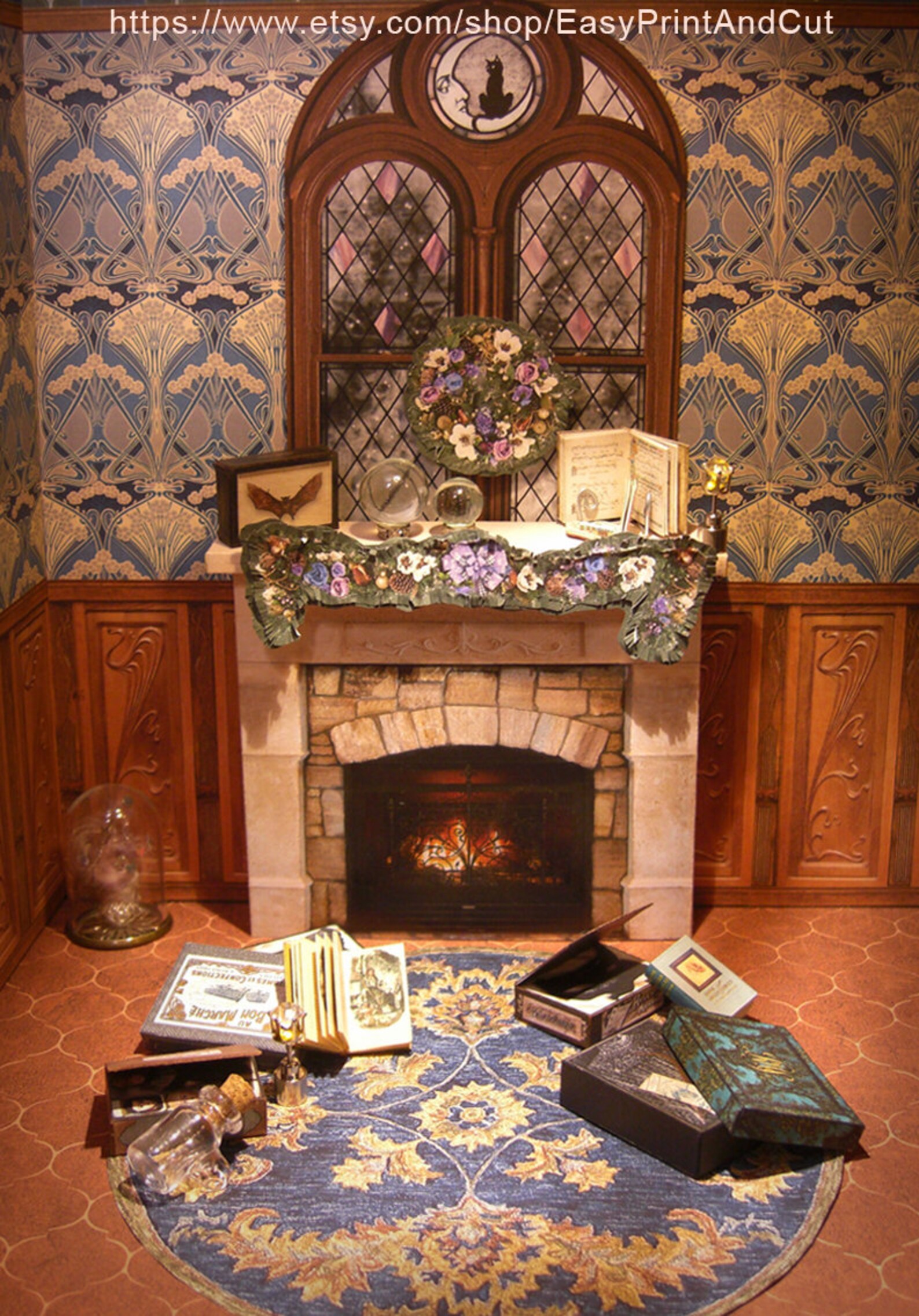 4 Dollhouse Carpets PRINTABLE DIGITAL DOWNLOAD. 1:12 Scale. - Etsy