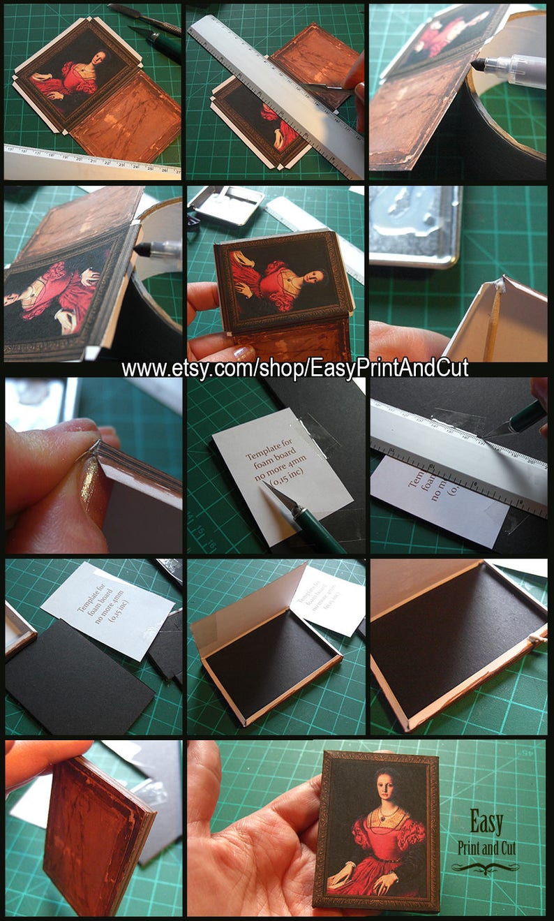 Miniature Picture Frame Art . the Garden of Earthly Delights Etsy