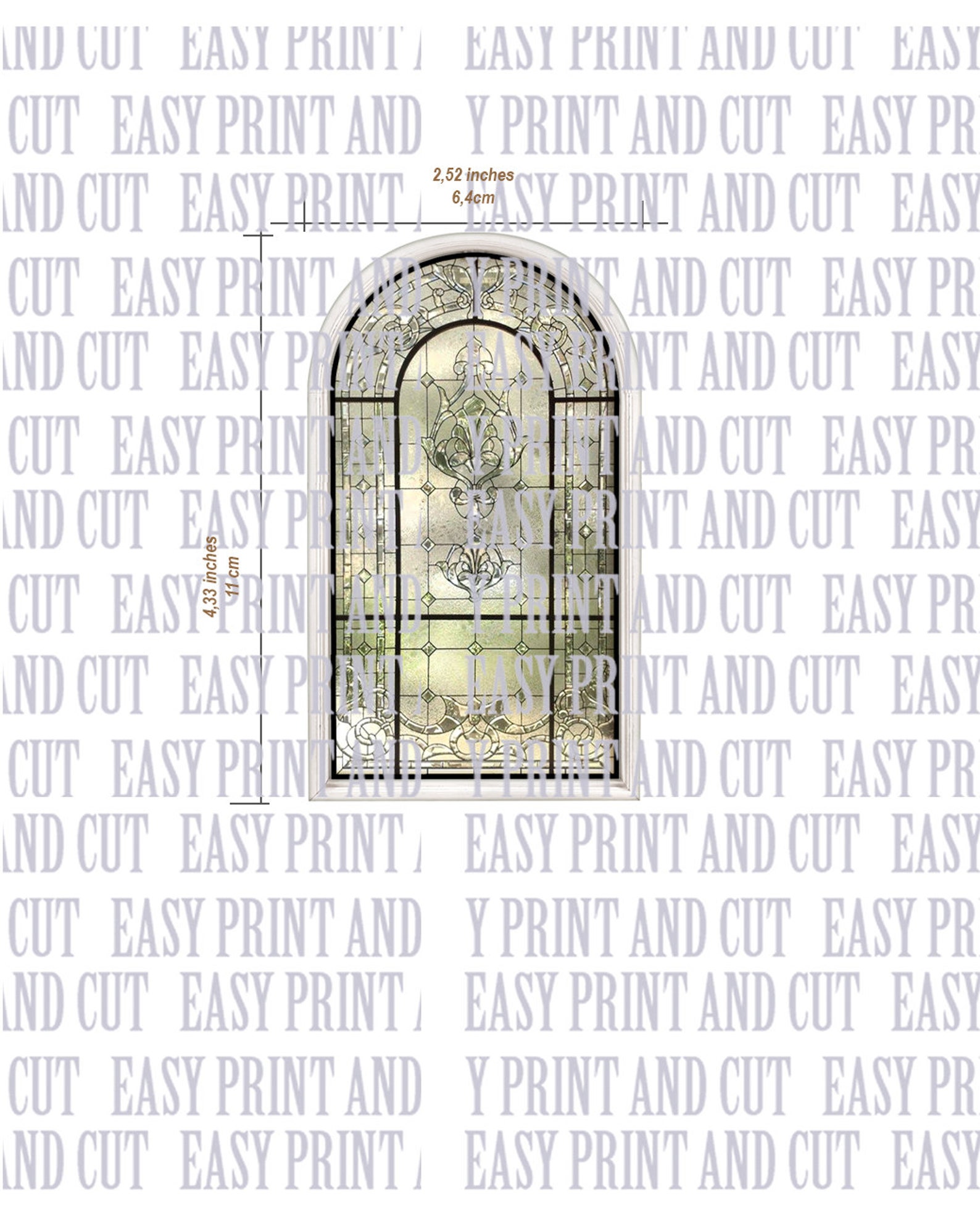 6 Dollhouse Windows 1:12 Scale Printable Miniature Victorian - Etsy