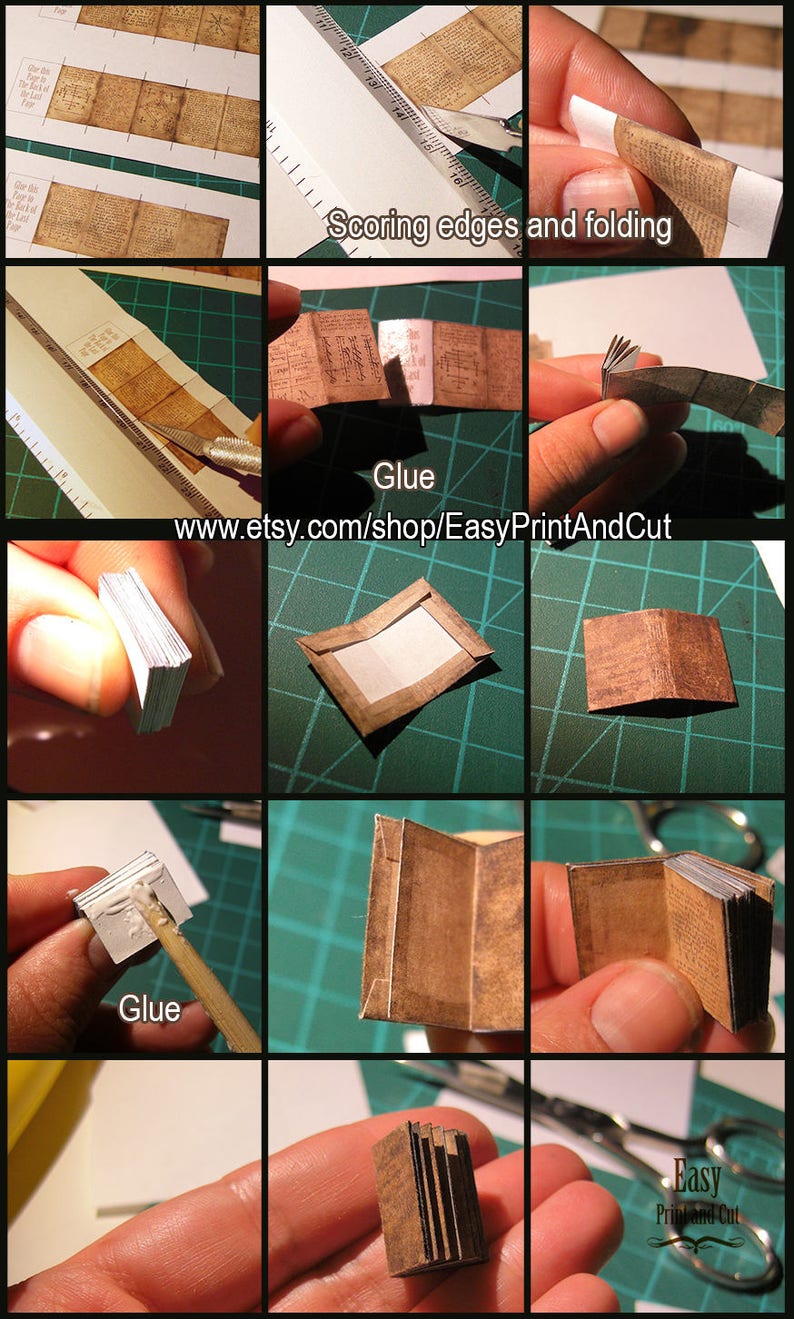 Jane Eyre, Miniature illustrated book for DollHouse, by Charlotte Brontë, Printable DIGITAL DOWNLOAD 1:12 scale, DIY, Scalable for blythe image 6