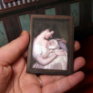 Dollhouse miniature, 1:12 scale,  Printable with video tutorial, Instant DIGITAL DOWNLOAD, mother and daughter.