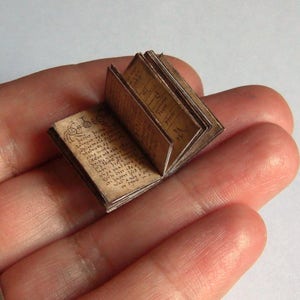 Viking Grimoire. Reproduction of an authentic textbook of Viking magic. OPENABLE book Magic Spells. printable DOWNLOAD. Scale 1:12 miniature