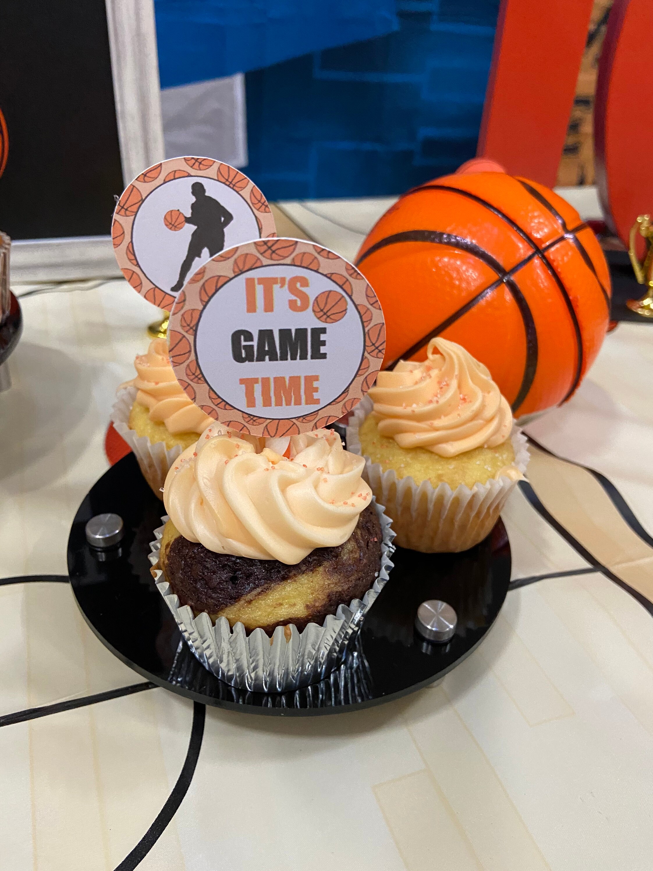 Basketball Cake Topper Etsy