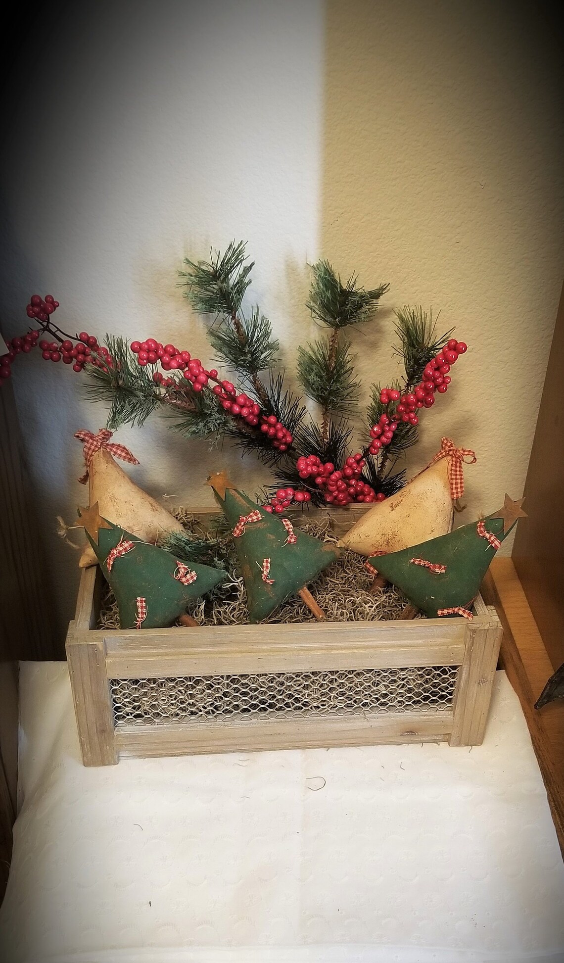 Primitive Christmas Tree Ornaments Primitive Ornies Tree Etsy