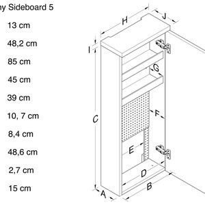 Telephone furniture Tiny Sideboard 5 zdjęcie 9