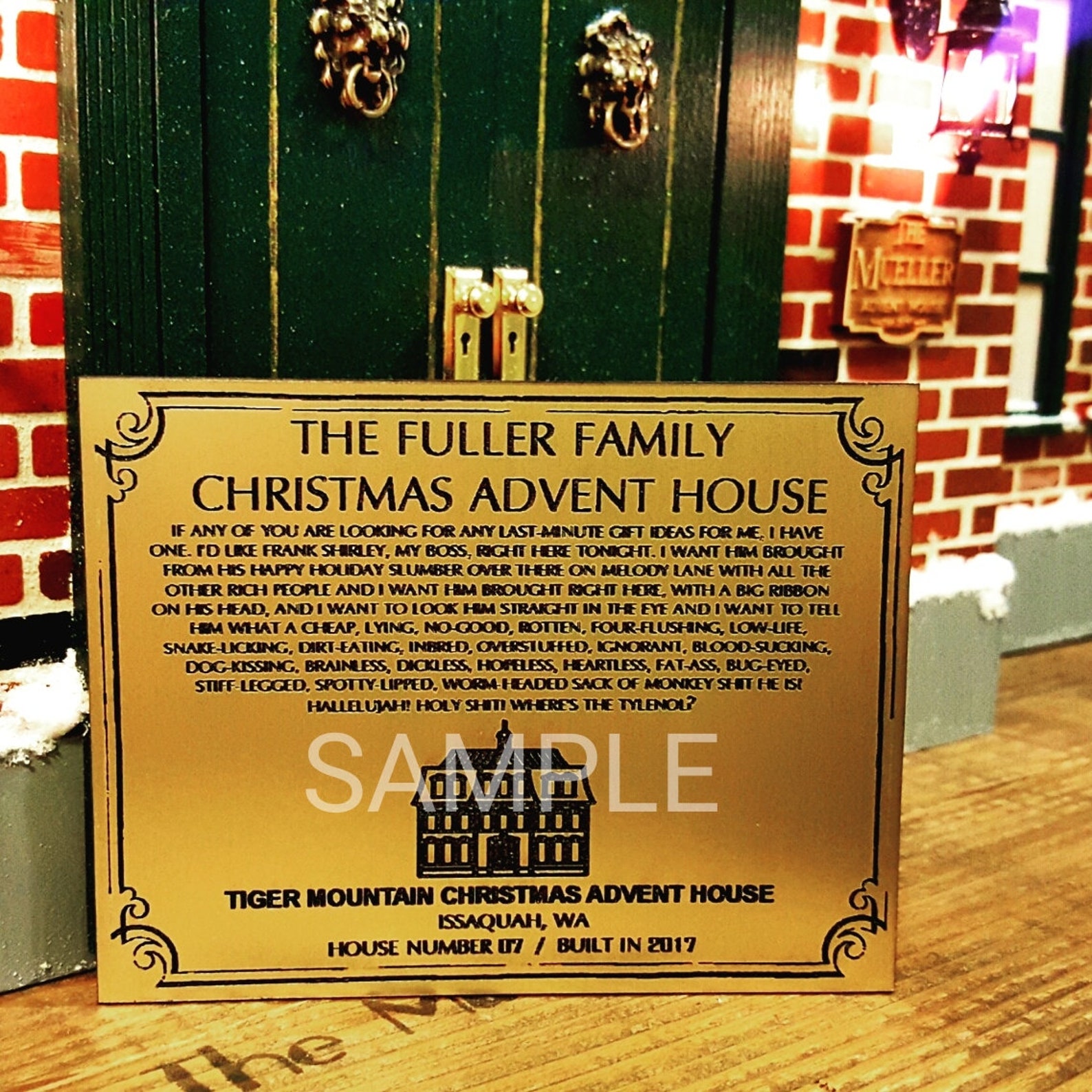 Christmas Advent House Christmas Vacation Advent Calendar Etsy
