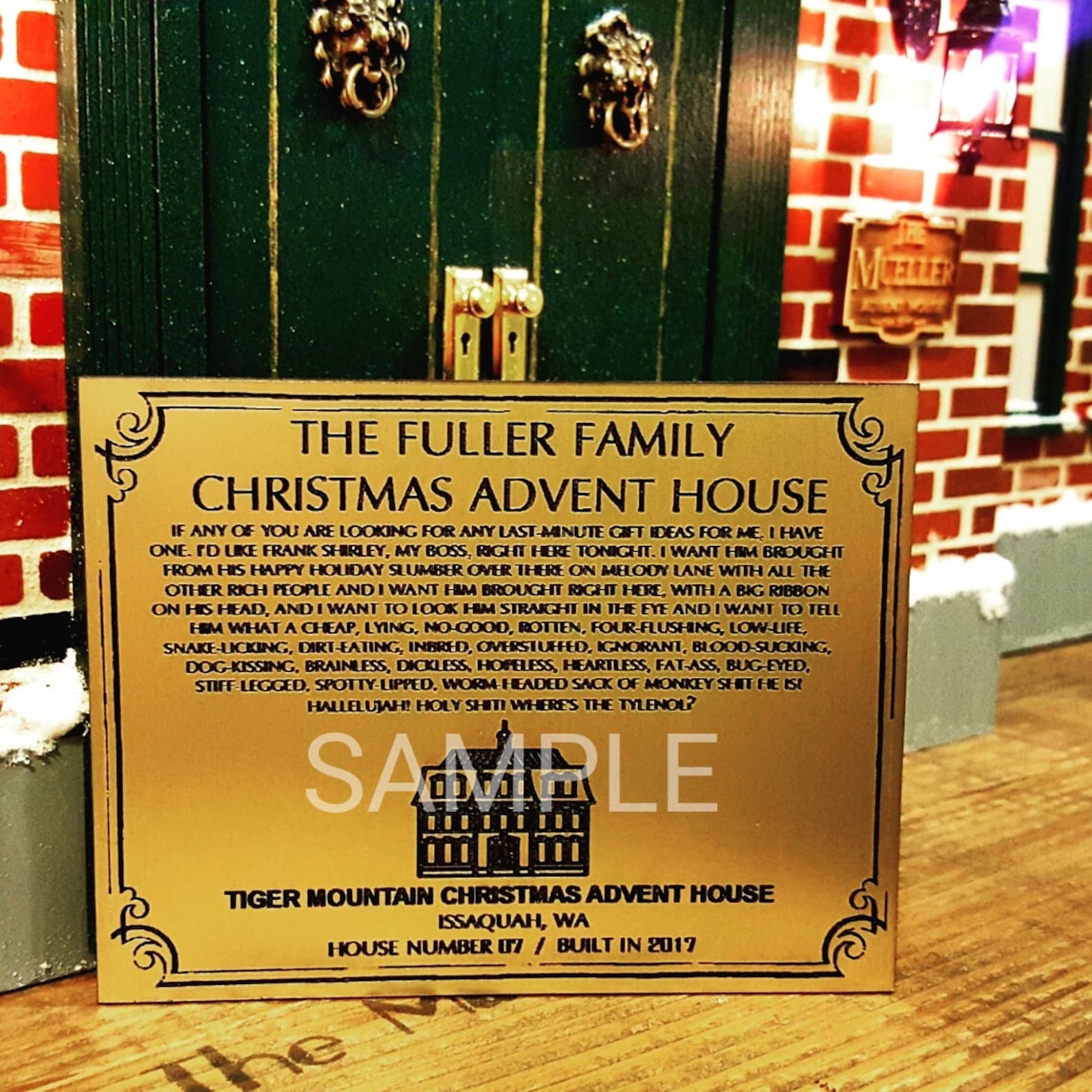 Christmas Advent House Christmas Vacation Advent Calendar Etsy