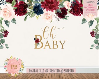 Baby Shower Backdrop Etsy Baby Shower Backdrop Etsy