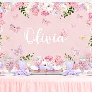 Photo Background Spring Butterfly Pink Flower Girl Birthday Party Decor r Photography Backdrops Photo Studio-300X250CM Photo Background Spring Butterfly Pink Flower Girl Birthday Party Decor r Photography Backdrops Photo Studio-300X250CM