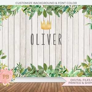 King of the Jungle Birthday Backdrop Safari Backdrop, Jungle Backdrop, Where the wild things are Backdrop, Baby Shower Backdrop, PRINTED image 2