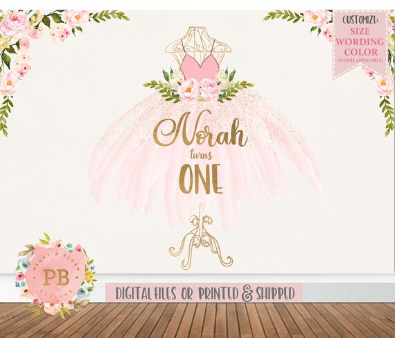 Tutu Birthday Party Backdrop Birthday Party Decor Tutu Etsy