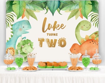Dinosaur Backdrop, Dinosaur Birthday Banner, Dinosaur Birthday Party, Dino Backdrop, Dinosaur Party Decoration, Green and Gold Dinosaur