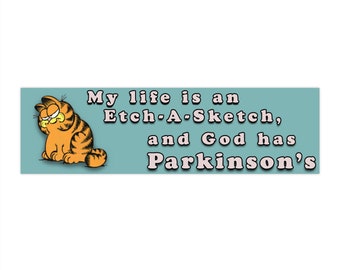 Garfield 90s Novelty Bumper Sticker