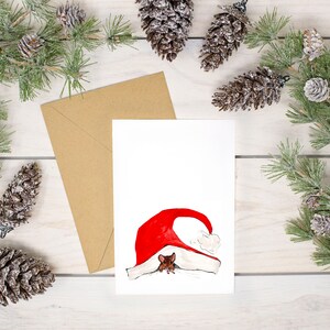 Packung mit 8 Karten 4 super süße Waldtier Weihnachten Designs 100% Recyclingpapier Bild 8