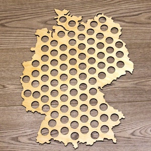 Beer Cap Map GERMANY, Beer Bottle Cap Holder, Display, Boyfriend Gift, Gift for Him, Groomsmen gift, Father&#39;s Day Gift, Christmas gift