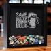 Custom Shadow Box, Beer Cap Holder, Bottle Cap Display, Gift for Men ...