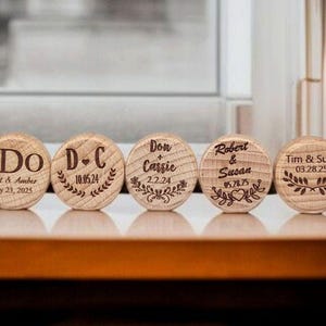 Personalized Wine Stoppers, Wedding Favors, Bridal Shower Gifts, Customized Wine Corks, Wood Wine Corks, Wine Lover Gifts, Corks for Wedding