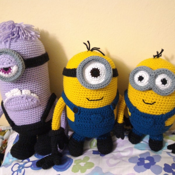 Crochet Minion Amigurumi Modèle Ensemble