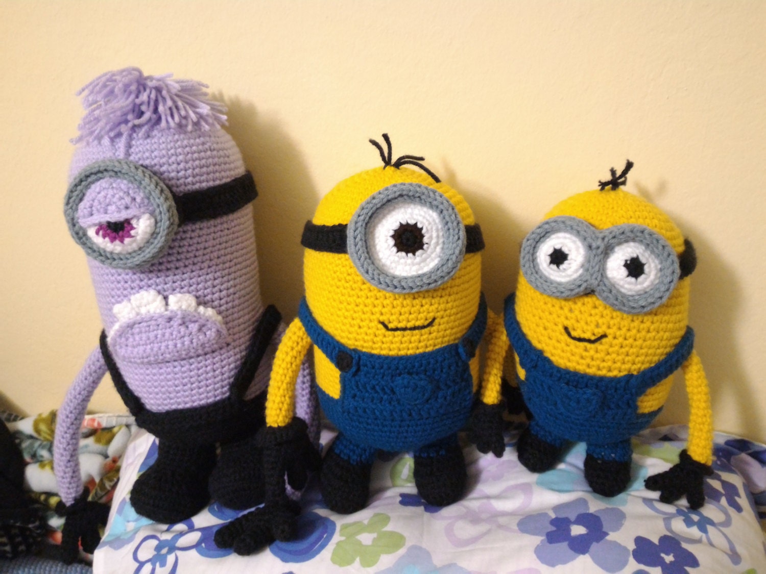 Crochet Minion Amigurumi Pattern Set - Etsy, image size:1500x1125