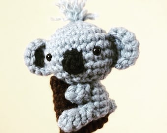 Amigurumi Koala (Optional Finger Puppet) Crochet Pattern