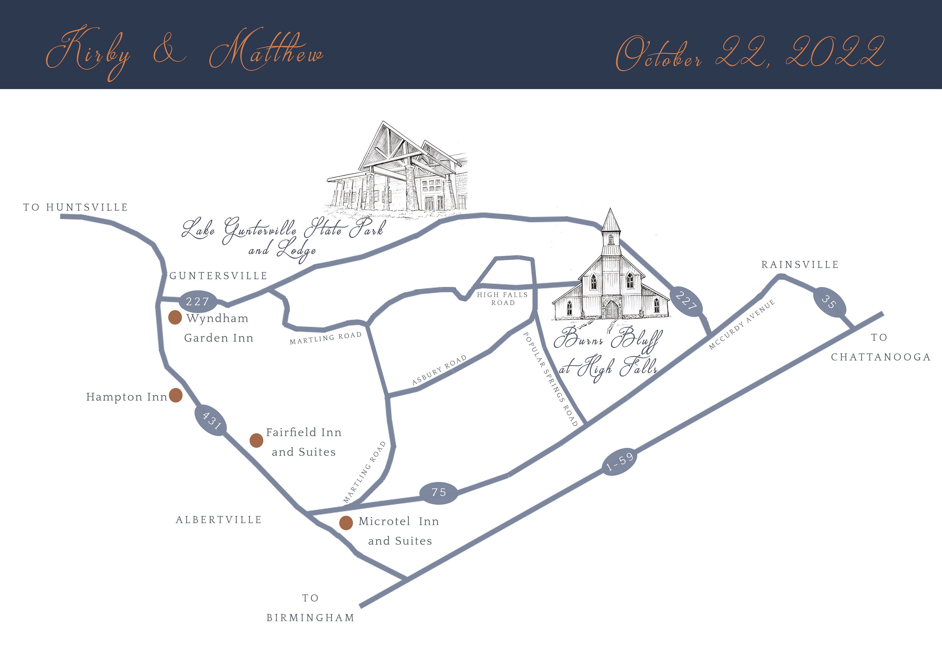 Custom Hand-drawn Wedding Venue Map (digital) - Etsy